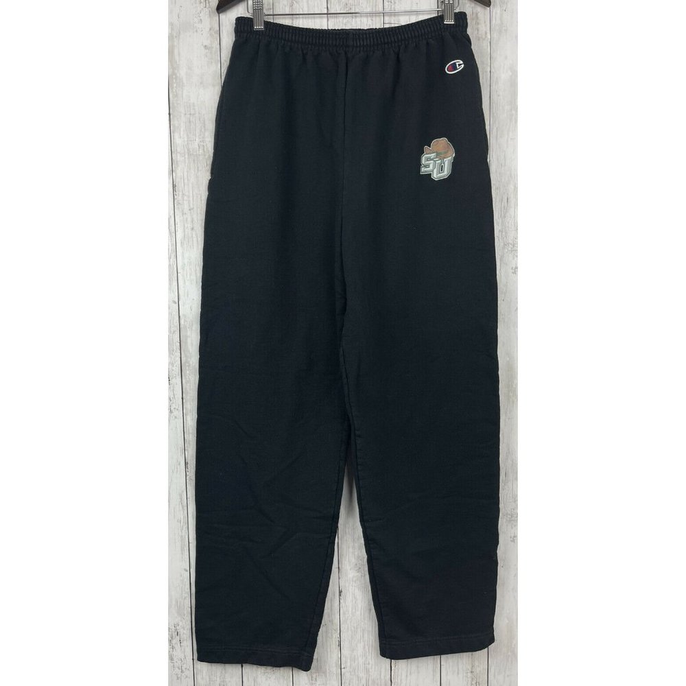 Champion Eco Fleece SU Black Sweatpants Men's Large